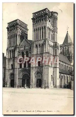 Cartes postales Caen La Facade de l'Abbaye aux Dames