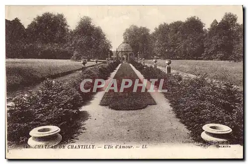 Cartes postales Chateau de Chantilly L'lle d'Amour