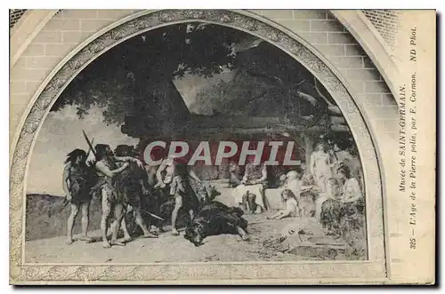 Cartes postales Musee de Saint Germain L'Age de la Pierre polie par F Cormon