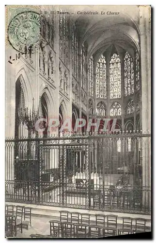 Cartes postales Tours Cathedrale Le Choeur