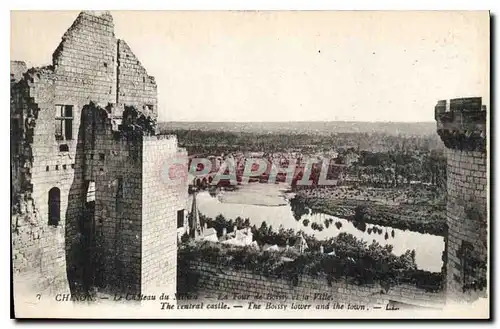 Ansichtskarte AK Chinon Le chateau du milieu