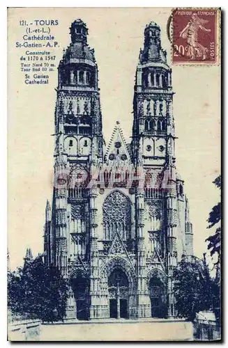 Cartes postales Tours Cathedredrale St Gatien