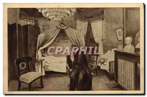 Cartes postales Grevin Napoleon sur son lit de mort a Sainte Helene