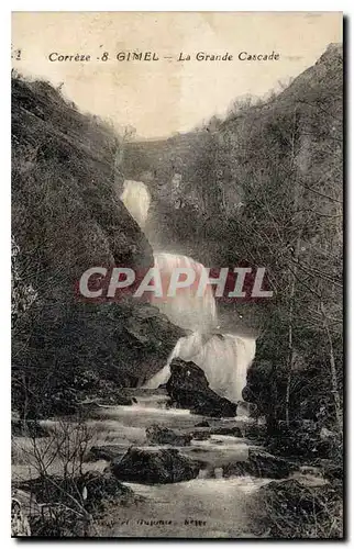 Cartes postales Correze Gimel La Grande Cascade