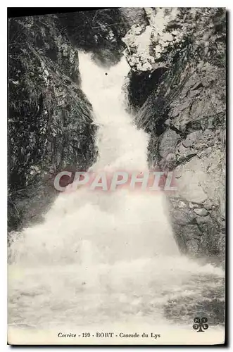 Cartes postales Correze Bort Cascade du Lys