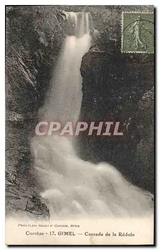 Cartes postales Gimel Cascade de la Redole