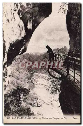 Ansichtskarte AK Les Gorges du Fier Entree des Gorges
