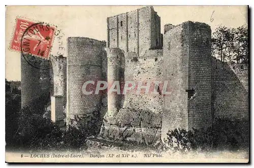 Cartes postales Loches Indre et Loire Donjon