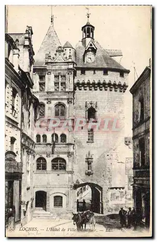 Cartes postales Loches L'Hotel de Ville