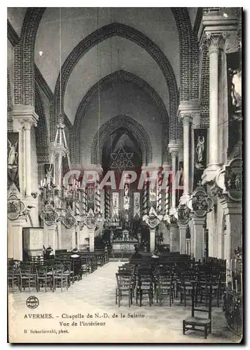 Cartes postales Avermes Chapelle de ND de la Salette Vue de l'Interieur