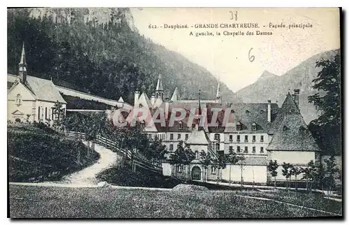 Cartes postales Dauphine Grande Chartreuse Facade principale A gauche la Chapelle des Dames