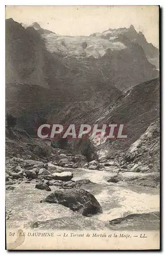 Cartes postales Le Dauphine La Torrent de Mortan et la Meije