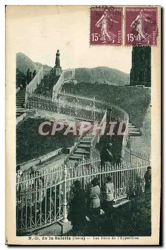 Cartes postales ND de la Salette laore Les Lisieux de l'Apparition