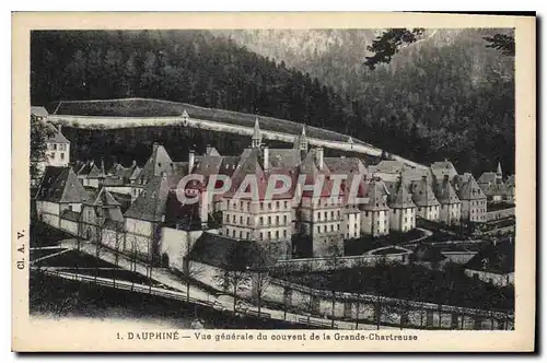 Cartes postales Dauphine Vue generale du couvent de la Grande Chartreuse