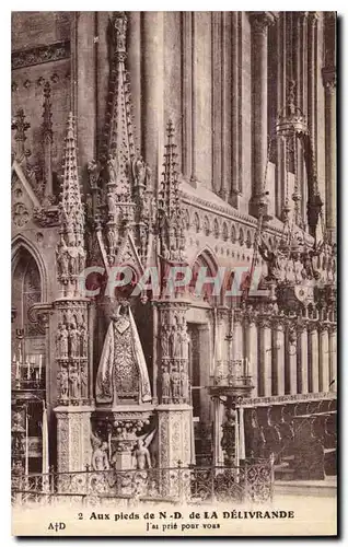 Cartes postales Aux pleds ND de La Delivrande