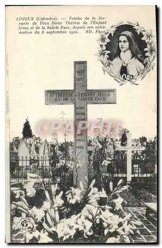 Ansichtskarte AK Lisieux Tombe de la Servante de Dieu Soeur Therese de l'Enfant Jesus et de la Sainte Face