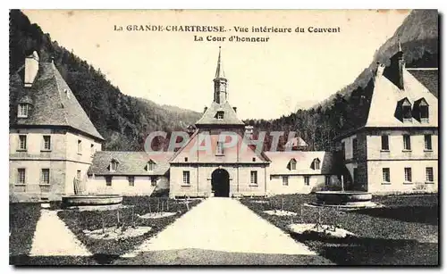 Cartes postales Le Grande Chartreuse Vue interieure du Couvent La Cour d'honneur