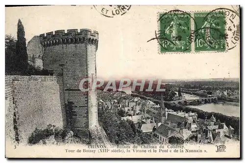 Cartes postales Chinon Ruines du Chateau du Coudray