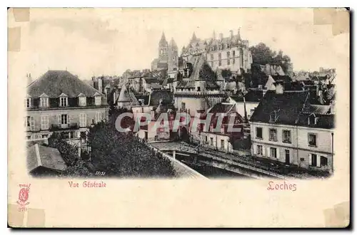 Ansichtskarte AK Vue Generale Loches