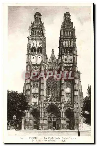 Cartes postales Tours La Cathedrale Saint Gatien