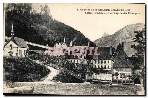 Cartes postales Couvent de la Grande Chartreuse Entree Principale et la Chapelle des Etrangers