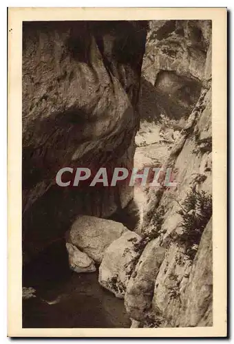 Cartes postales Gorges du Verdon Couloir et blocs Samson