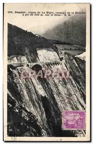 Ansichtskarte AK Dauphine Ligne de la Mure passage de la Rivoire