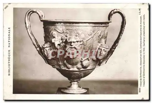 Cartes postales Tresor de Berthouville decouvert en 1830 Canthare bachique orne de masques