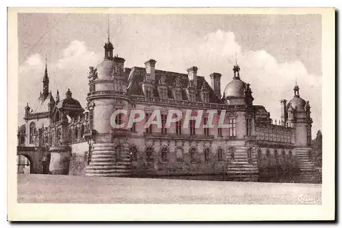 Cartes postales Chantilly Oise le Chateau facade nord est