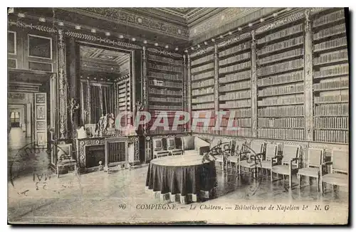 Cartes postales Compiegne le Chateau Bibliotheque de Napoleon Ier