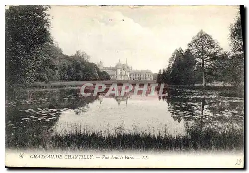 Ansichtskarte AK Chateau de Chantilly vue dans le Parc