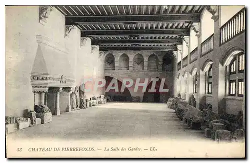 Ansichtskarte AK Chateau de Pierrefonds la Salle des Gardes