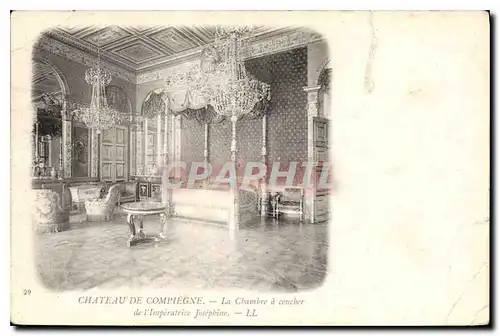 Ansichtskarte AK Chateau de Compiegne la Chambre a coucher de l'Imperatrice Josephine