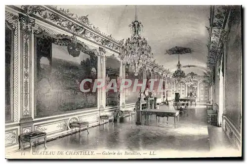 Cartes postales Chateau de Chantilly Galerie des Batailles