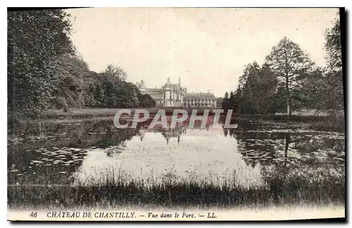 Ansichtskarte AK Chateau de Chantilly vue dans le Parc