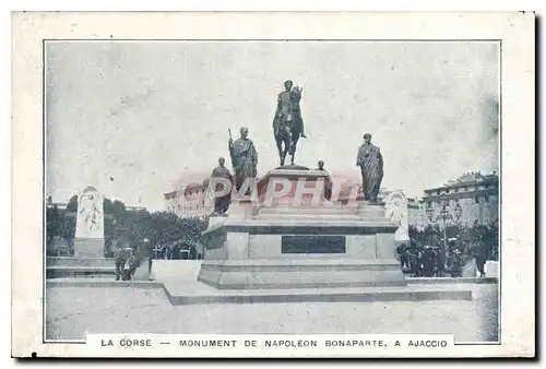 Cartes postales La Corese Monument de Napoleon Bonaparte a Ajaccio