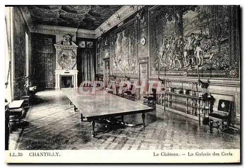 Cartes postales Chantilly le Chateau la Galerie des Certs