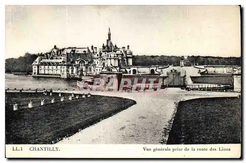 Ansichtskarte AK Chantilly vue generale prise de la route des Lions