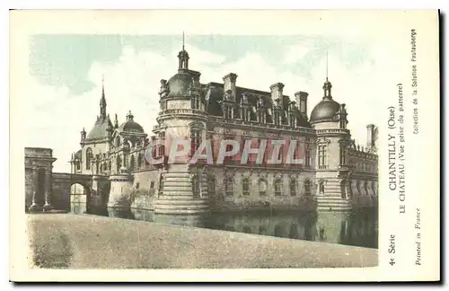 Cartes postales Chantilly Oise le Chateau vue prise du parterre