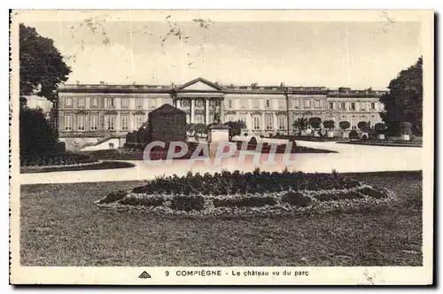 Ansichtskarte AK Compiegne le Chateau vu du parc