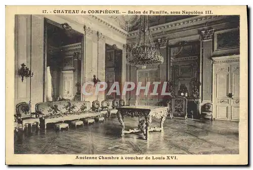 Cartes postales Chateau de Compiegne Salon de Famille sous Napoleon III