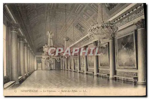 Cartes postales Compiegne le Chateau Salle des fetes