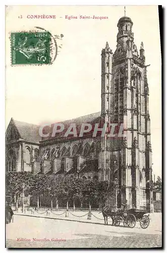 Ansichtskarte AK Compiegne Eglise Saint Jacques