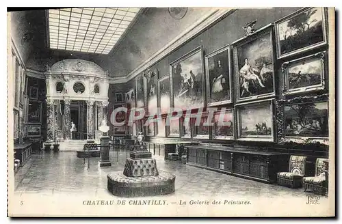 Ansichtskarte AK Chateau de Chantilly  la Galerie des Peintures