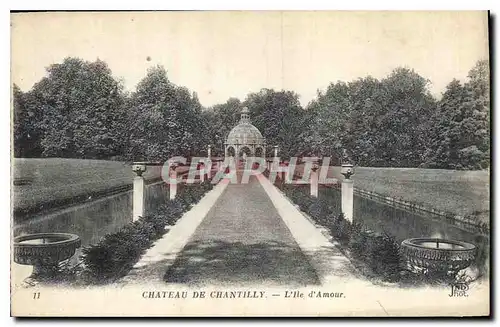 Cartes postales Chateau de Chantilly l'Ile d'Amour