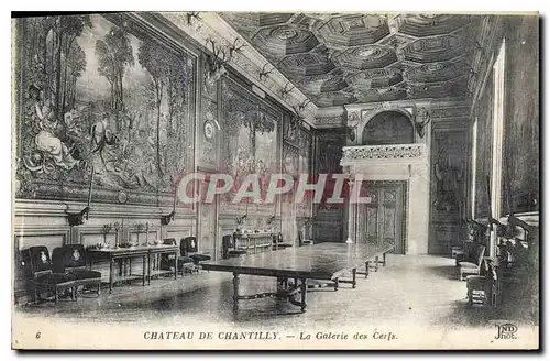 Ansichtskarte AK Chateau de Chantilly la Galerie des Cerfs