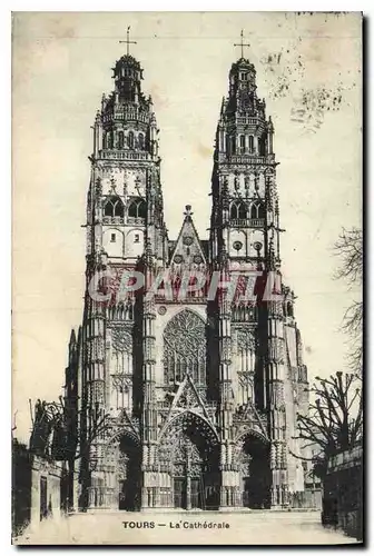 Cartes postales Tours la Cathedrale