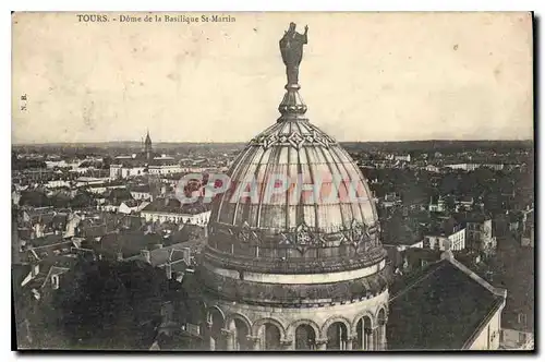 Cartes postales Tours dome de la Basilique St Martin