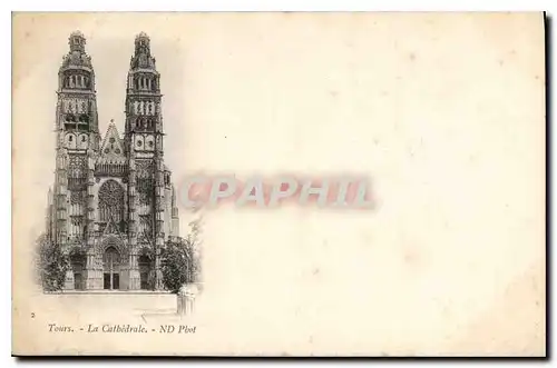 Cartes postales Tours la Cathedrale