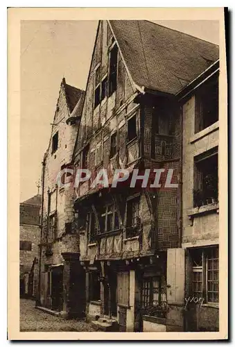 Cartes postales La Douce France Chateaux de la Loire Chinon Vieilles Maisons XV siecle